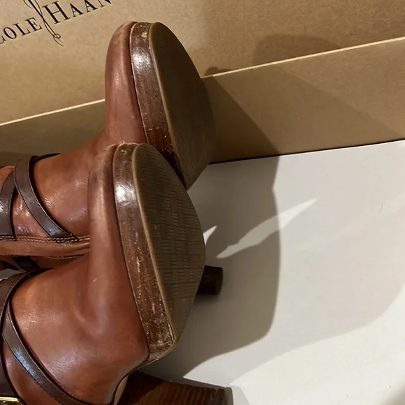 Cole Han x Nike Air Poppy Bit Tall Leather Boot. Size 5.5B - Picture 8 of 12